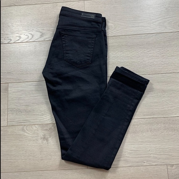 AG The Legging Super Skinny Ankle Black Jeans - Picture 6 of 15